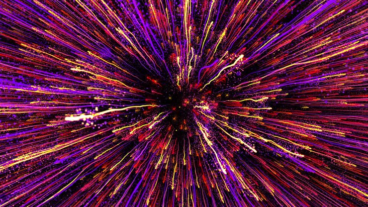 Abstract Colorful Explosion