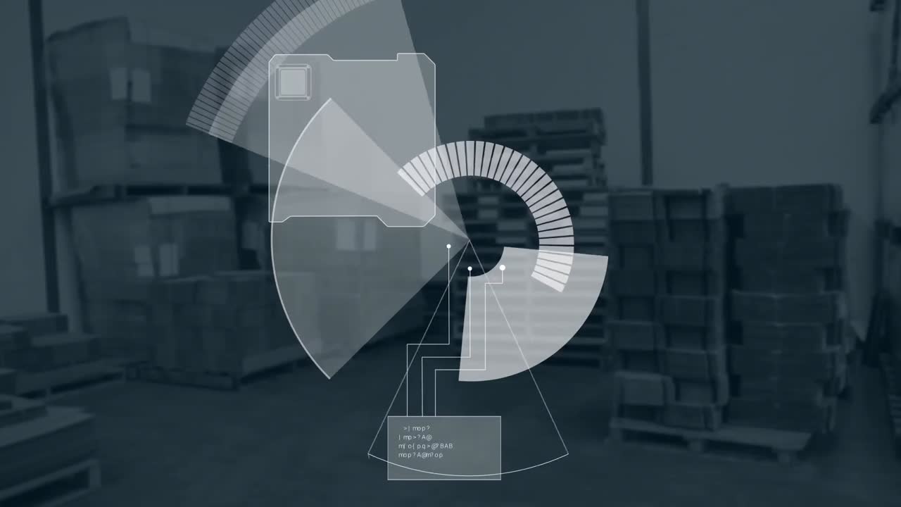 Animation of radar over warehouse