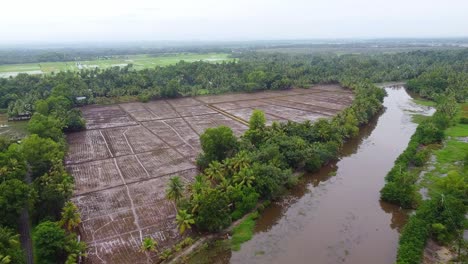 the method of transporting water from the river to the agriculture land through canals.