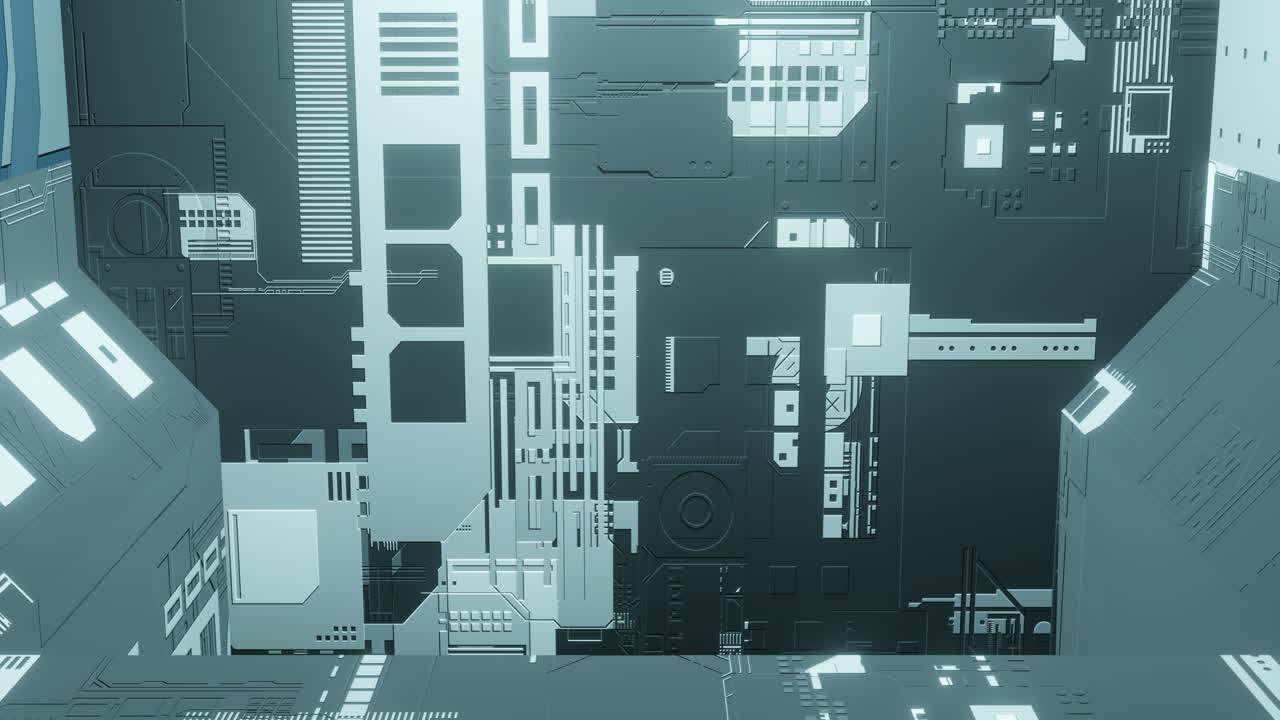 Futuristic Tunnels and Digital Spaces