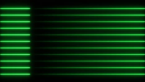 green neon lines