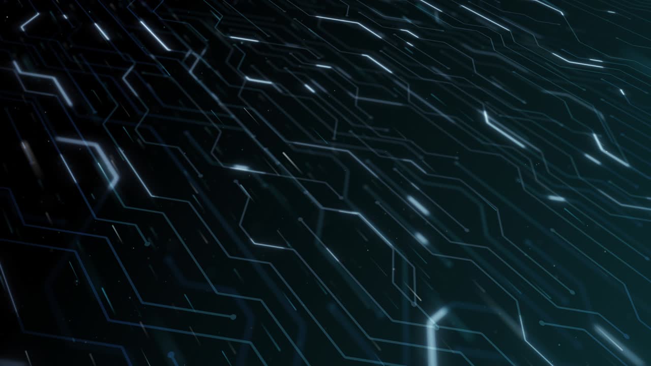 4K high technology seamless loop of the futuristic circuit board.