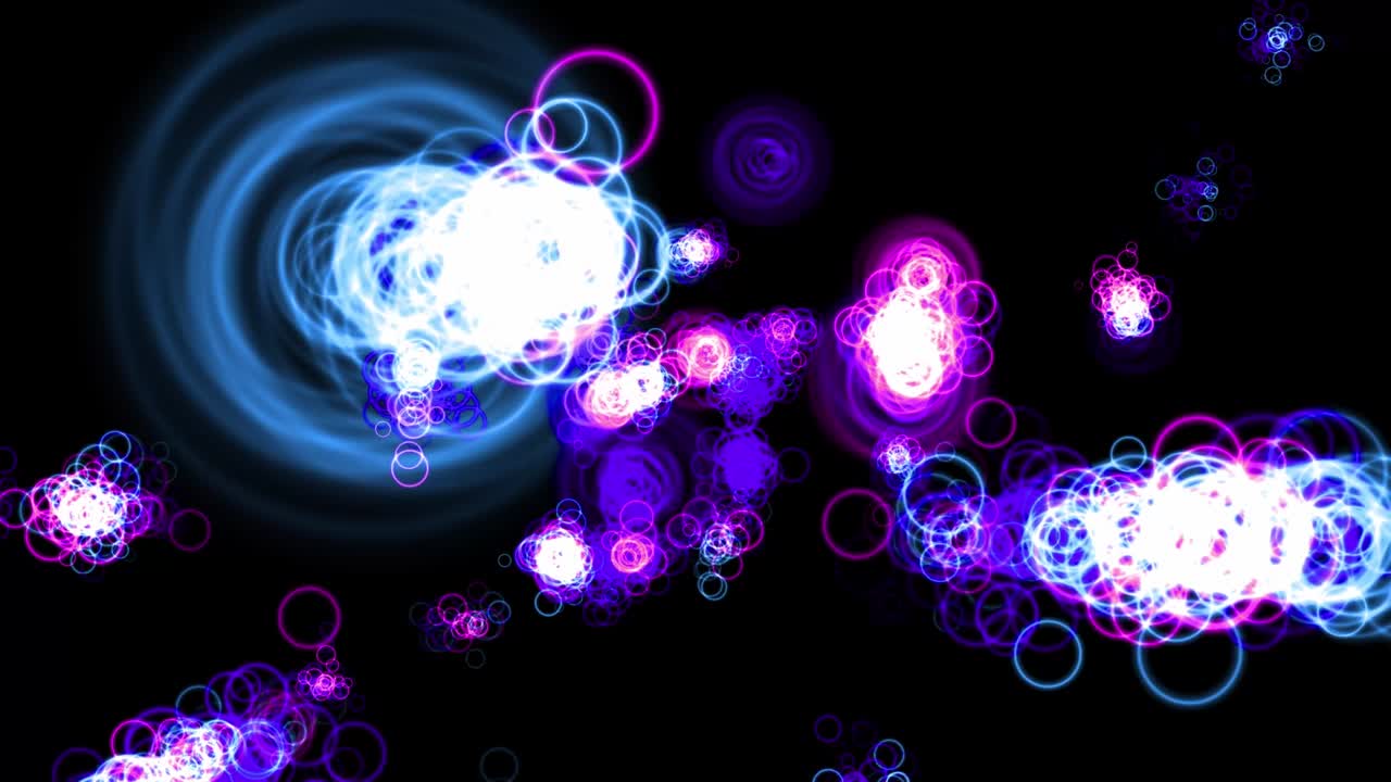 animación de partículas de forma de anillo gráficos de movimiento