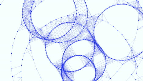 líneas circulares azules un diseño intrincado y conectado