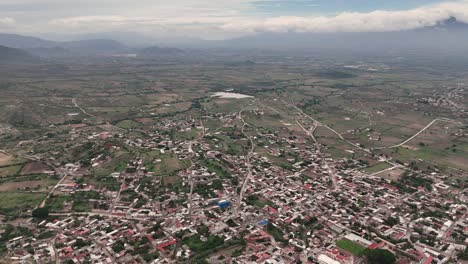 Entdecken-Sie-Teotitlan-Del-Valle,-Oaxaca-Von-Oben