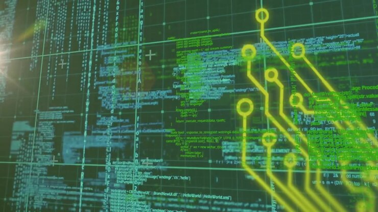 Animation of data processing over network of connections