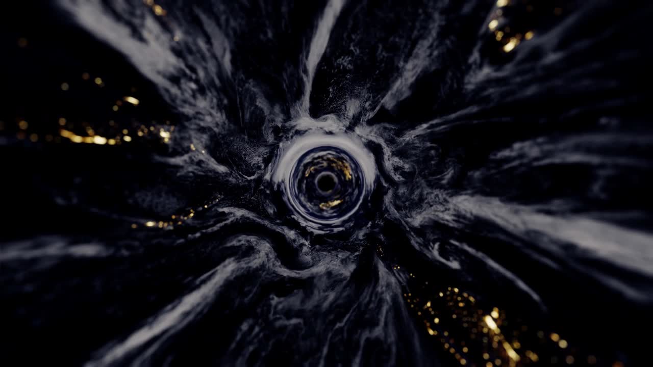 túnel de agujero de gusano abstracto viaje en el tiempo hyperspace volando renderización 3d