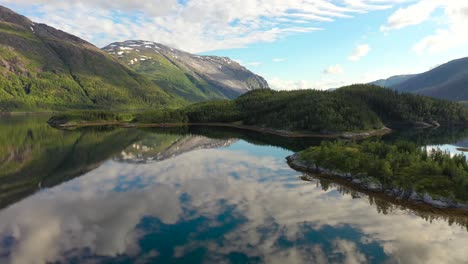 aerial footage beautiful nature norway