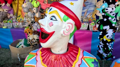 clown game with toys and prizes