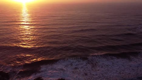 oregon coast sunset - drone