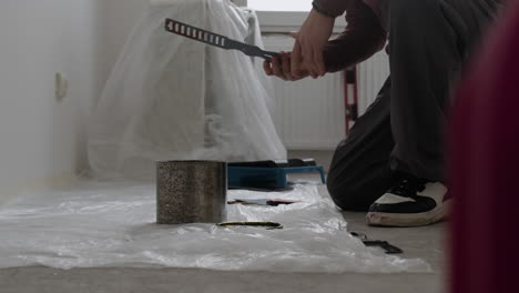 man painting a room - home improvement diy project