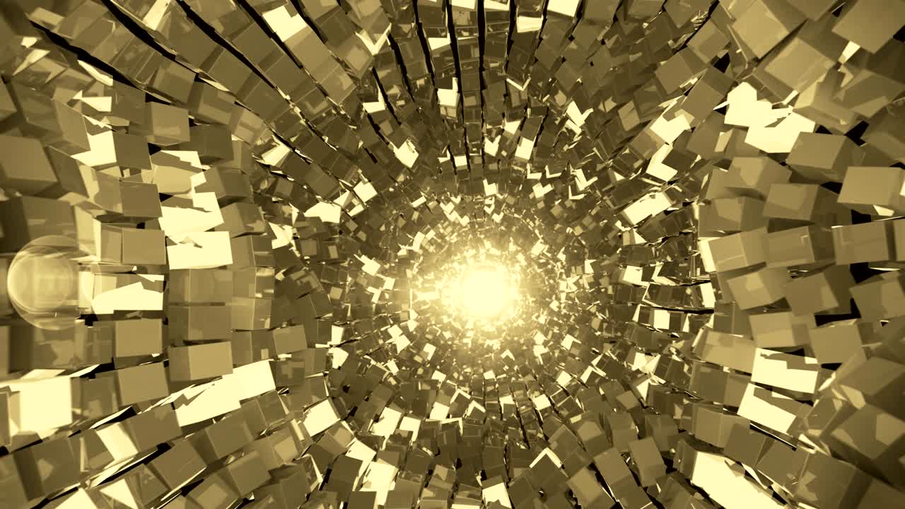 un túnel de 4k abstract y reluciente.