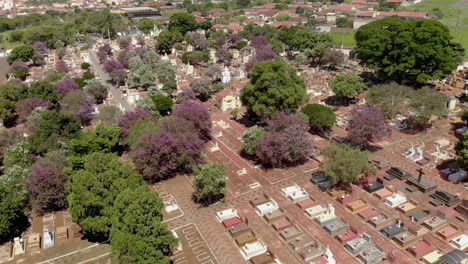 Gran-Cementerio-Con-Diseño-De-Cuadrícula---Vista-De-Arriba-Hacia-Abajo