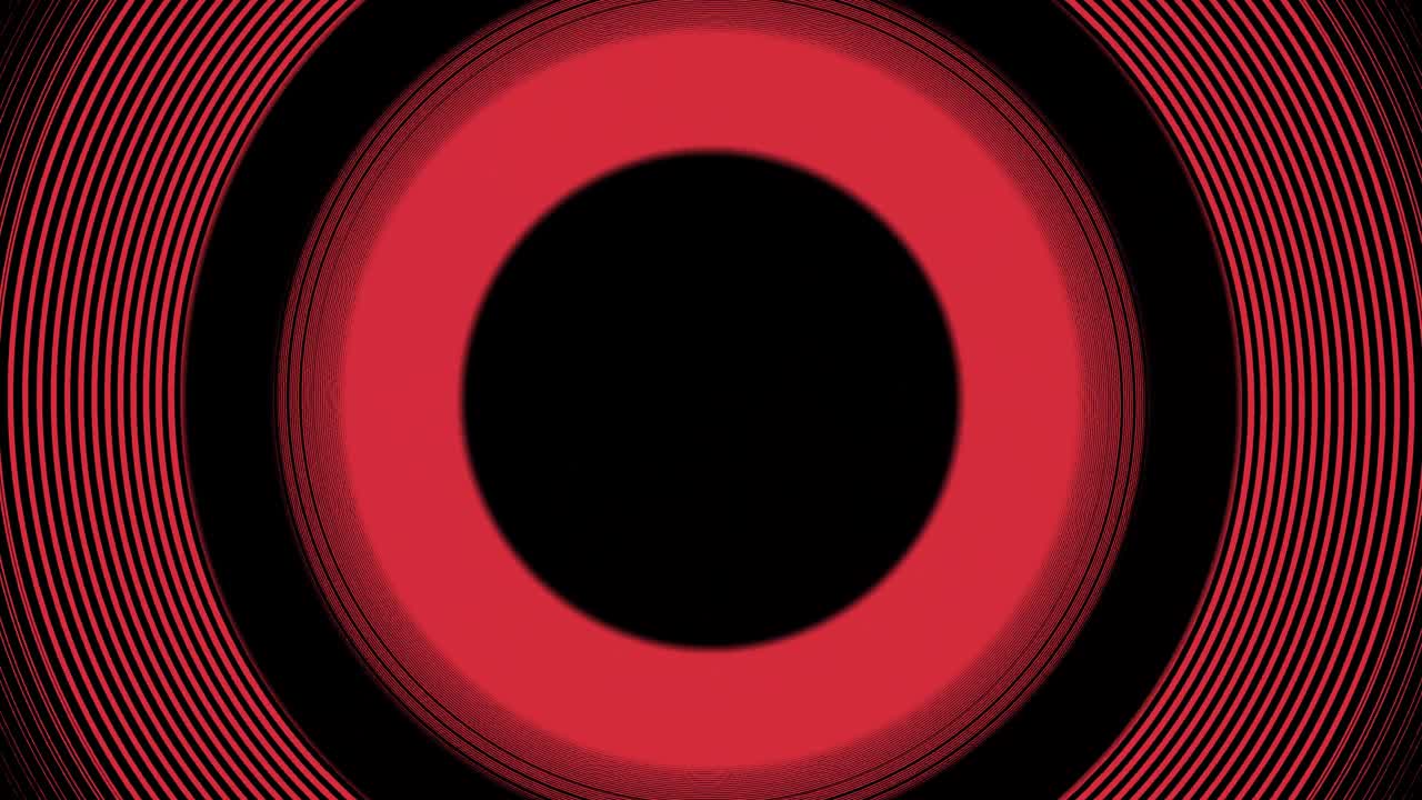 círculo de anillos de objetivo en expansión rojo