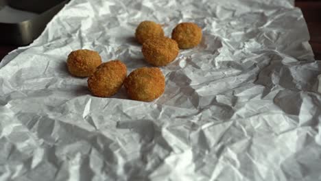 a chief prepares food, close up shot, insert shot