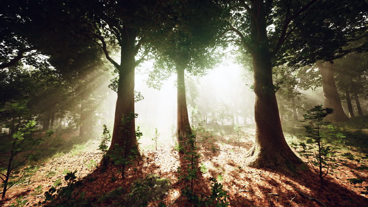 안개 숲을 는 빛