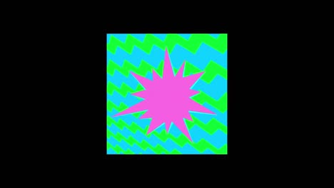 animación de gráficos en movimiento de colores sobre fondo negro