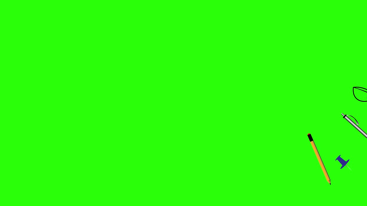 오피스 도구 그룹 애니메이션, 크로마 키, 플래트 디자인, 그래픽 소스 요소