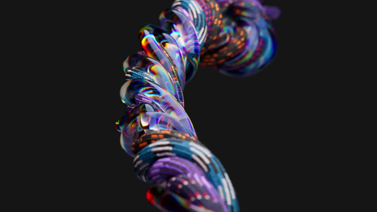 Abstract Colorful Spiral Design