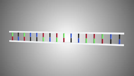 animación del adn en movimiento
