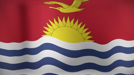 Animación-De-La-Bandera-Ondeante-De-Kiribati.