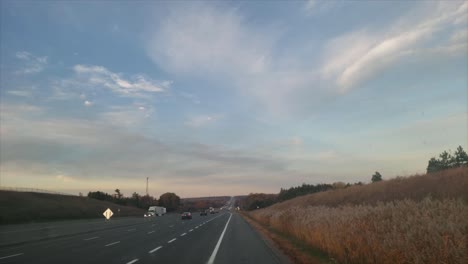 morning in the highway4k