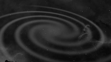 4k black and white - galaxy background animation