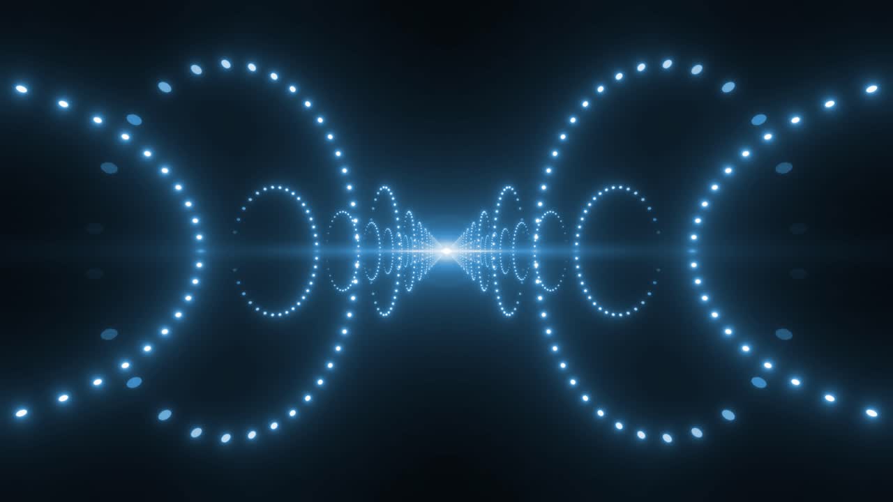 추상적인 반이는 빛의 터널