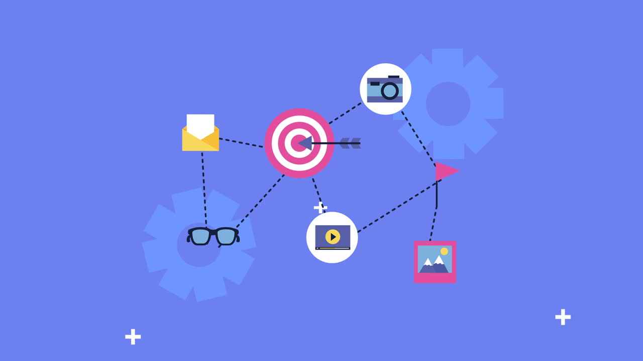 tecnología de los medios sociales establece iconos