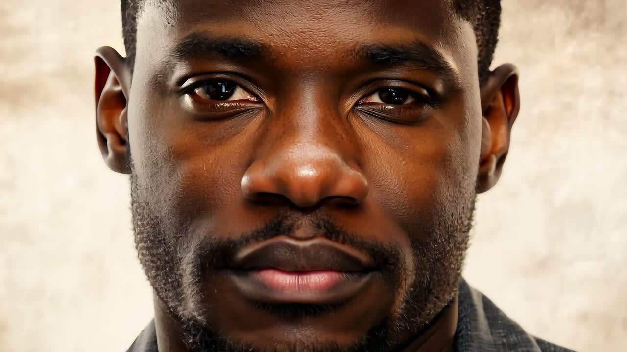 портрет красивого афроамериканца