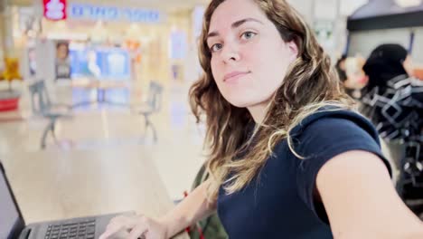 browsing the internet in a public wi-fi zone