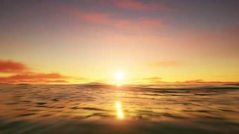 sunset over the ocean