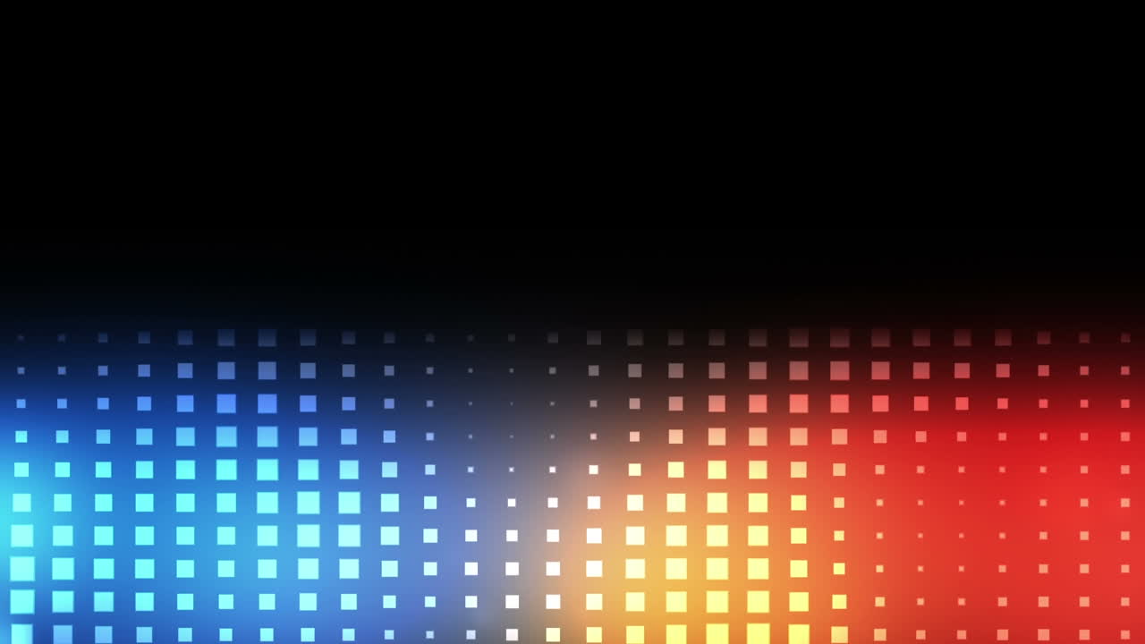 Glowing lights on black background
