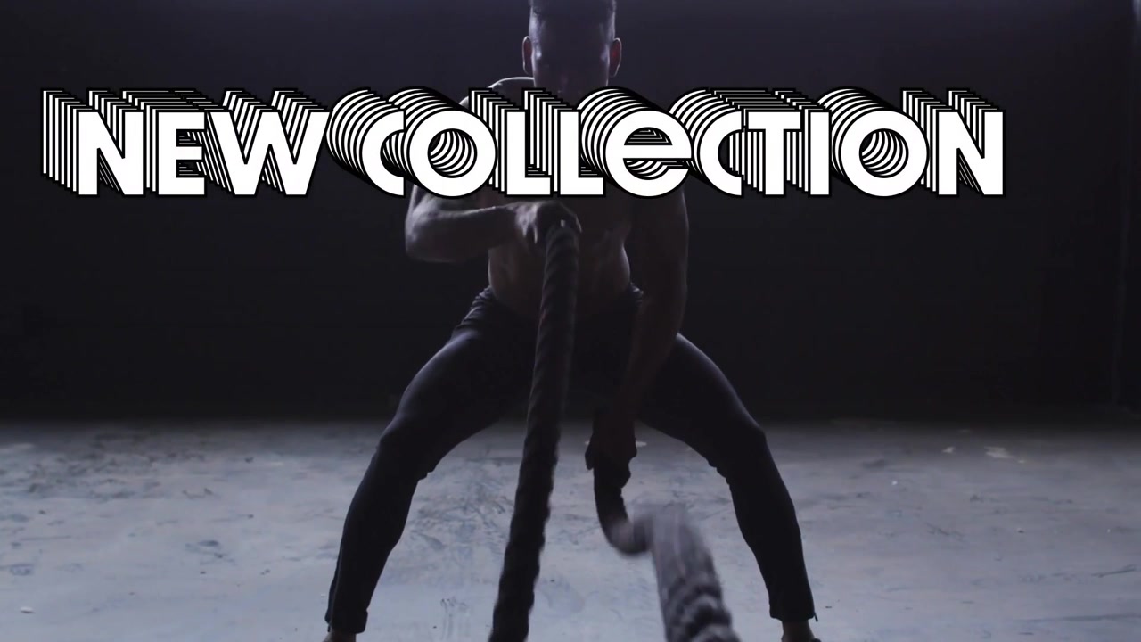 Trainer gripping ropes leaning shifting to steady waves by windows overlay NEW COLLECTION for sport