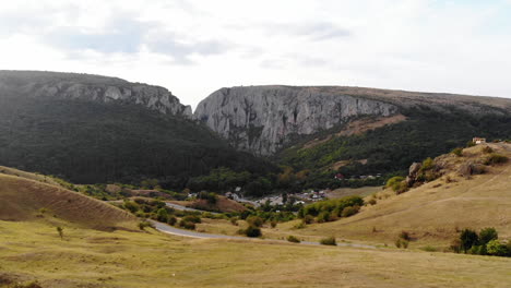 general view of turda gorge, one of the top touristic attractions in romania and transylvania