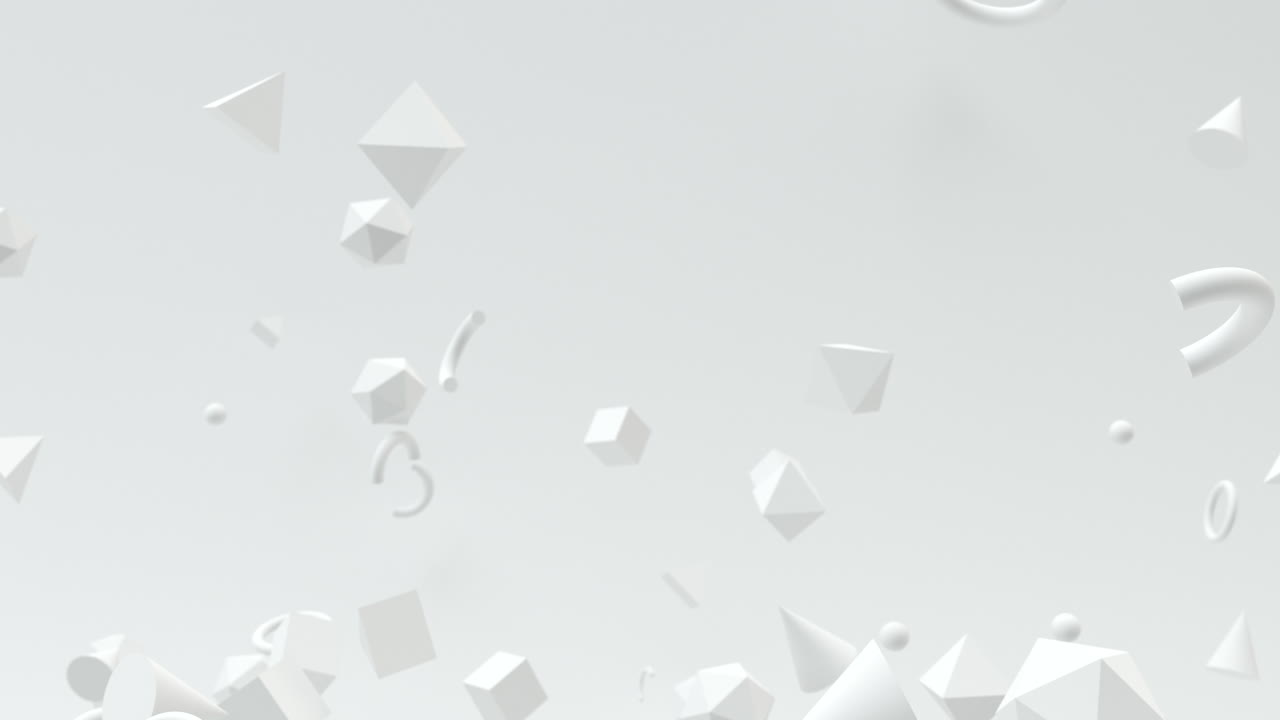 플로팅 기하학, 크리에이티브 배경, 3d 렌더링