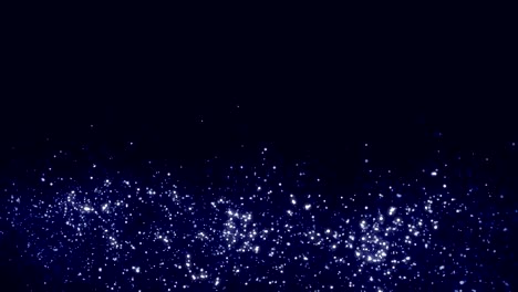 seamless looping glitter particles with copy space.