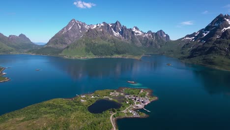 Imágenes-Aéreas-De-Las-Islas-Del-Archipiélago-Lofoten