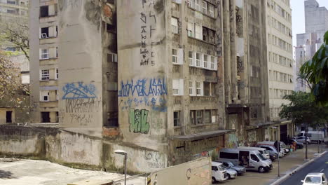 building occupied by a social movement that claims for the right of housing in the city center of sao paulo, brazil in south america