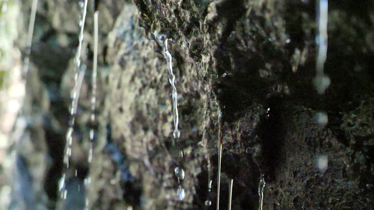 Water dripping slow motion in 180 frames per second