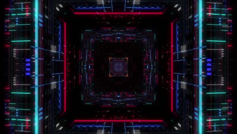 entorno de computadora cuántica con tecnología digital, unidad de procesamiento de una inteligencia artificial avanzada.