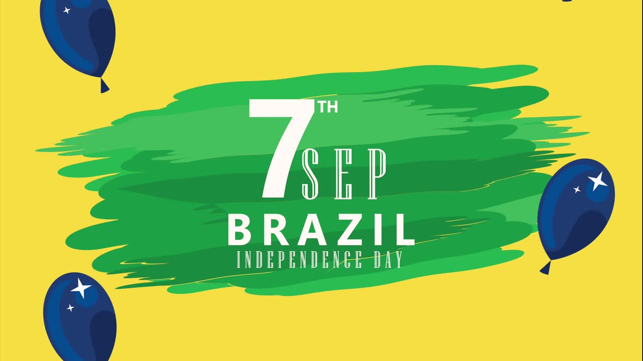 seven september brazil independence lettering