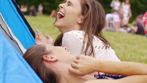 Happy-women-at-the-summer-party