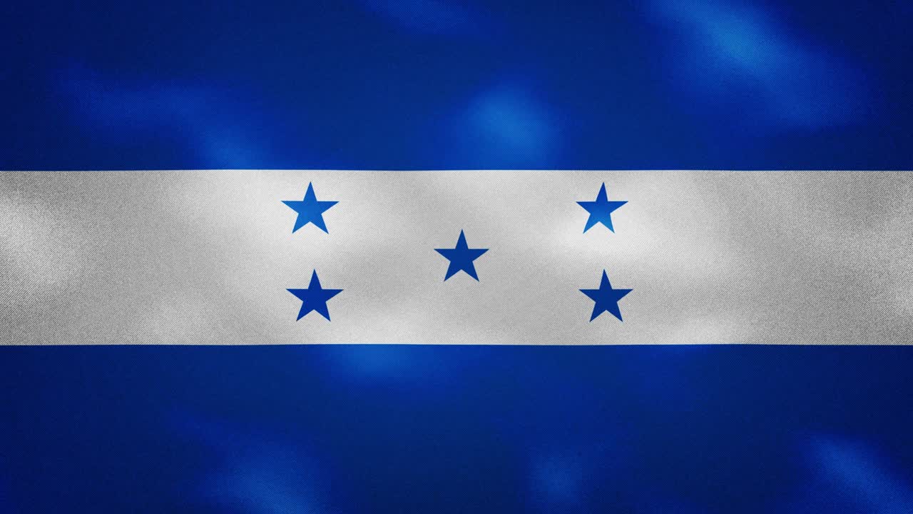 honduras densas banderas de tela onduladas, bucle de fondo