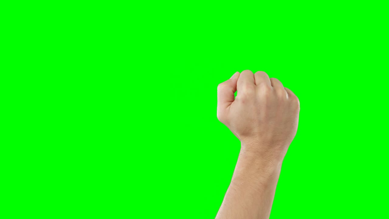 주먹을 들고 있는 남자 손의 클로즈업