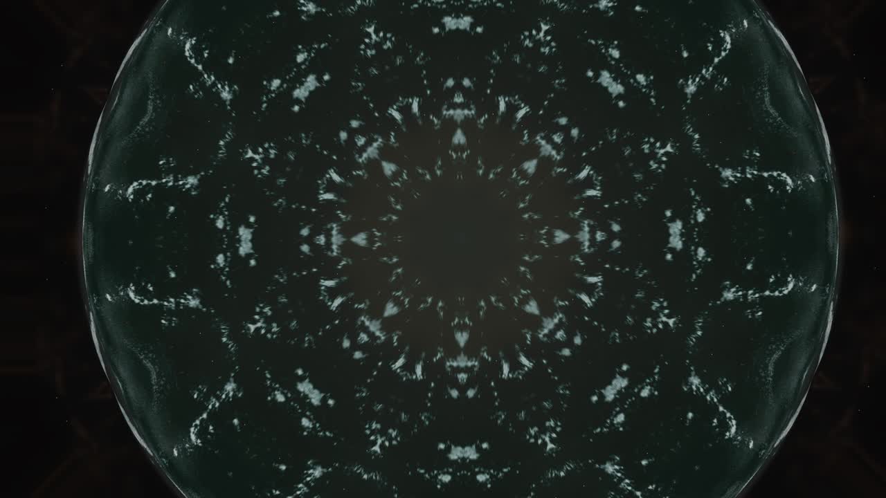 colonia abstracta de bacterias y moho que crece sobre un fondo oscuro.