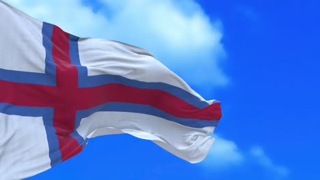 seamless loop of faroe islands flag.