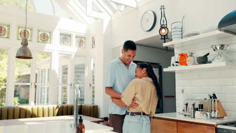 Love,-dance-and-a-happy-couple-in-a-kitchen