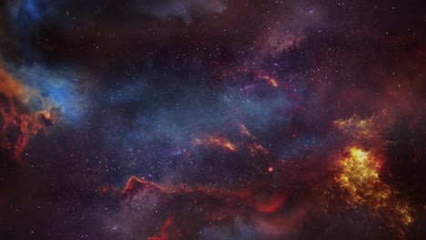 red nebula in outer space, fantasy background
