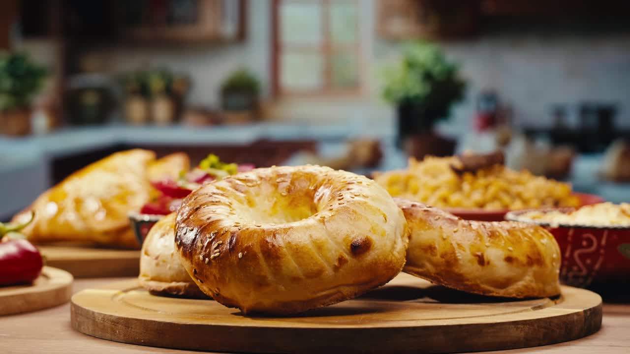 preparando panes de oriente medio